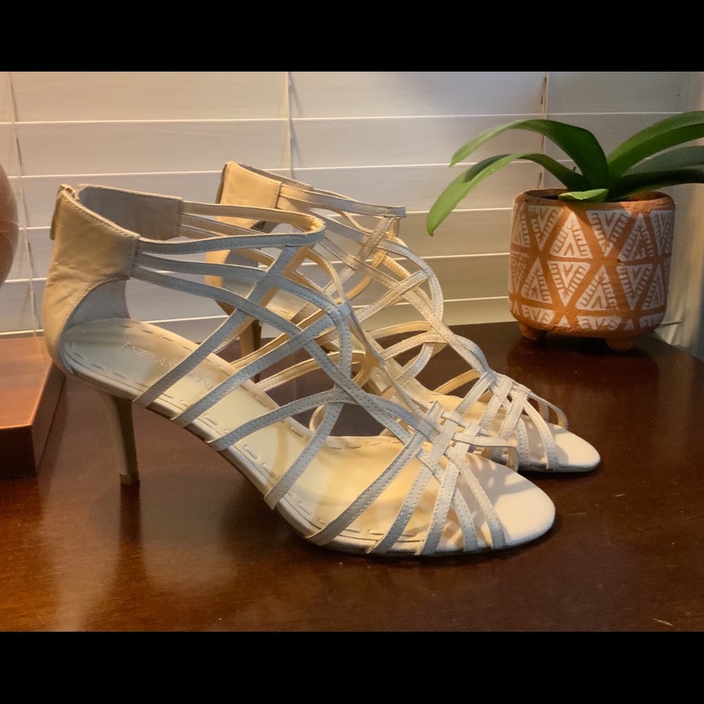 White Enzo Angiolini Heels